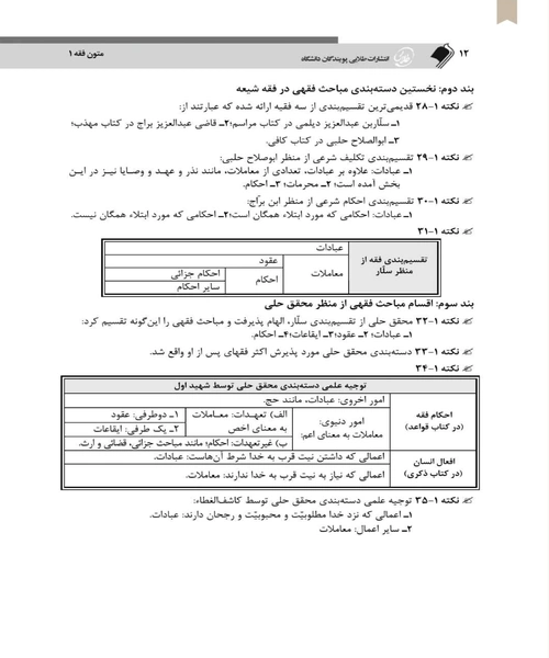 طلایی متون فقه 1 - نمونه سوم - جزیره کتاب های الکترونیکی